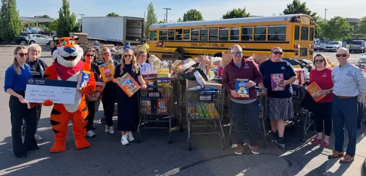 MSGCU employees participating in the Cereal Drive